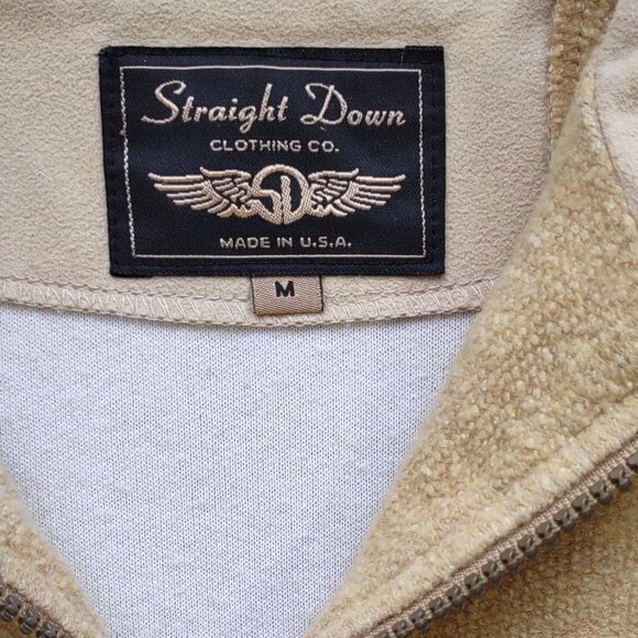 Vintage Straight Down Men's Golf Pullover Logo Sweatshirt 1/2 Zip  Size Medium - Picture 10 of 11
